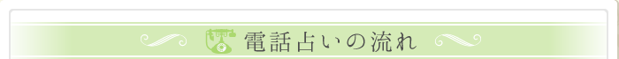 電話占いの流れ